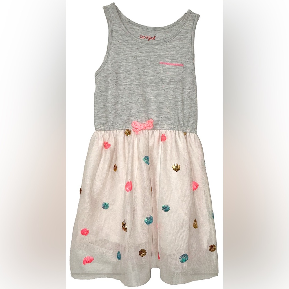 #66
Cat & Jack Gray and Pink Sleeveless Sundress